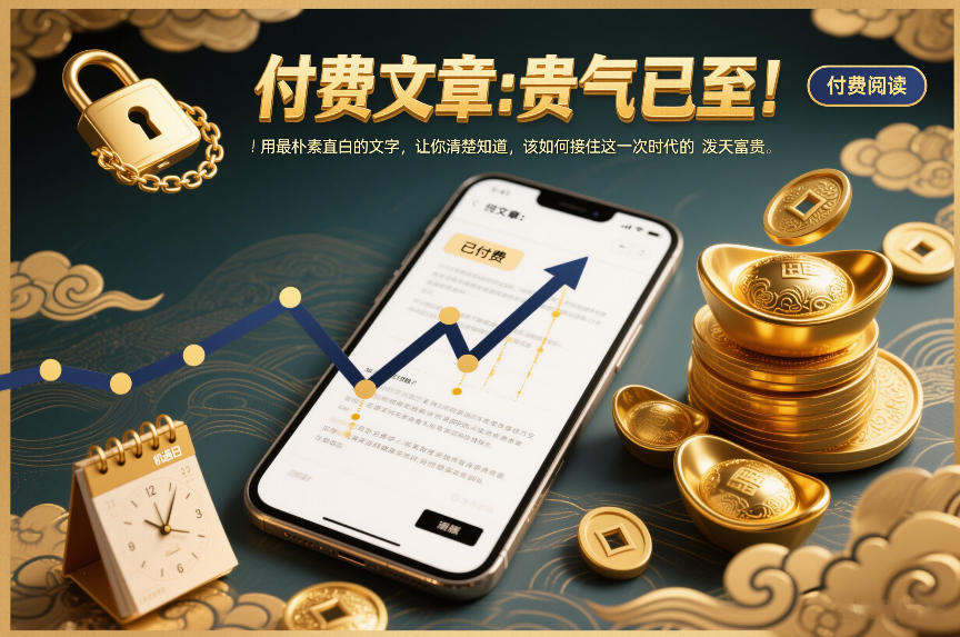 付费文章：贵气已至！用最朴素直白的文字，让你清楚知道，该如何接住这一次时代的泼天富贵-网亿资源平台