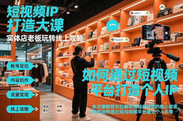 短视频ip打造大课,实体店老板玩转线上攻略-邪修侠 - 演示