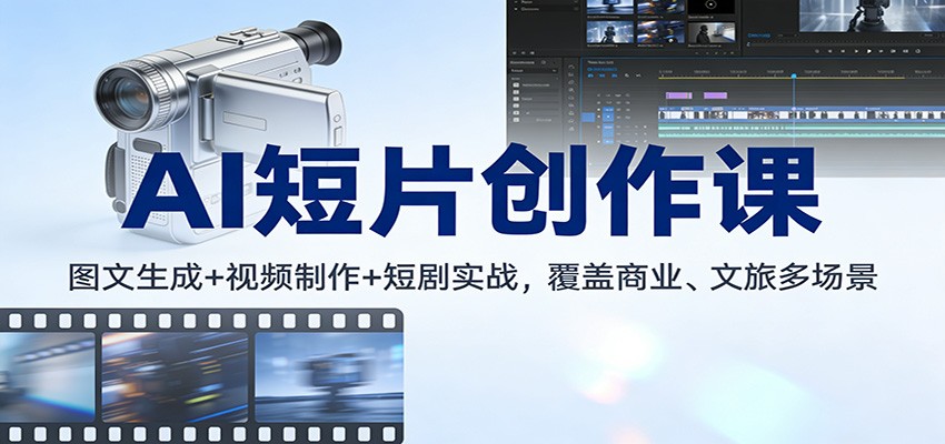 AI短片创作课:图文生成+ 视频制作+短剧实战,覆盖商业、 文旅多场景-邪修侠 - 演示