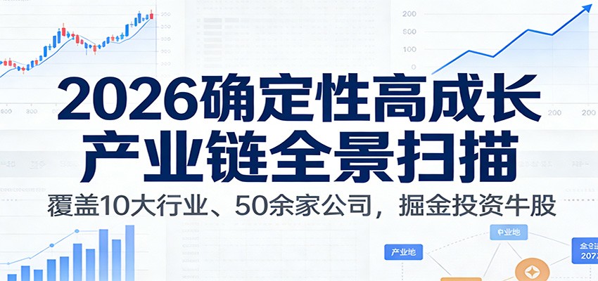 付费文章：2026确定性高成长产业链全景扫描：覆盖10大行业、50余家公司，掘金投资牛股-网亿资源平台