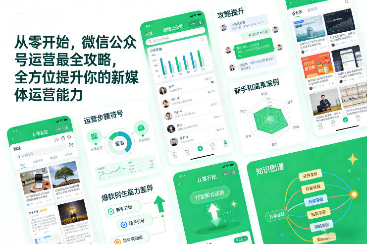 从零开始,微信公众号运营最全攻略,全方位提升你的新媒体运营能力-邪修侠 - 演示