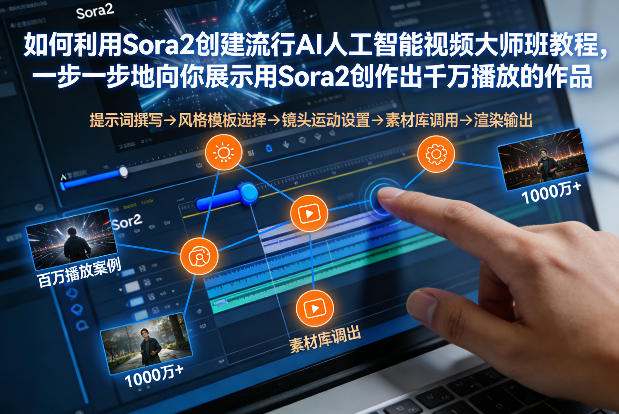 如何利用Sora2创建流行AI人工智能视频大师班，一步一步地向你展示用Sora2创作出千万播放的作品-邪修侠 - 演示