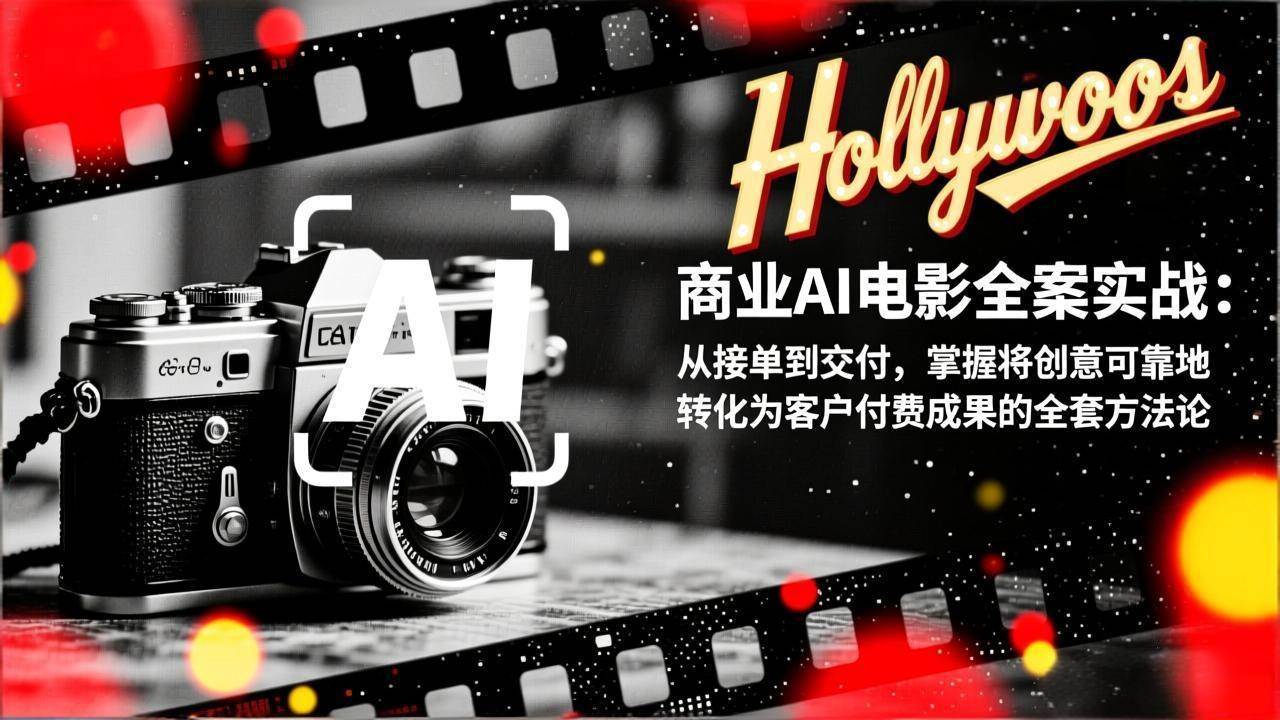 （17092期）商业AI电影全案实战：从接单到交付，掌握将创意可靠地转化为客户付费成果的全套方法论-网亿资源平台