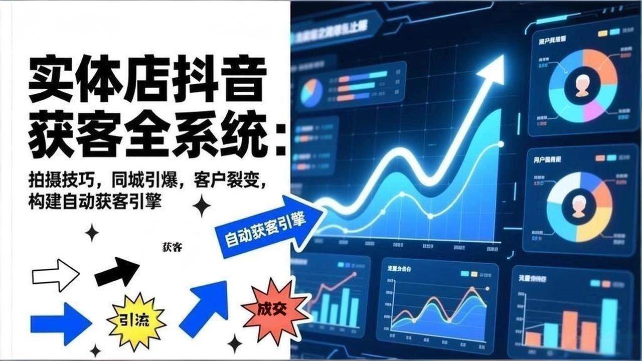 （17090期）2026实体店抖音获客全系统：拍摄技巧，同城引爆，客户裂变，构建自动获客引擎-网亿资源平台