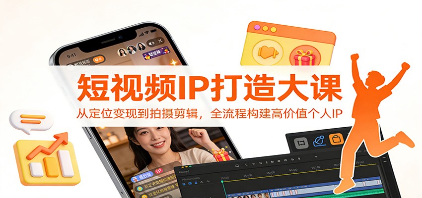 短视频IP打造大课：从定位变现到拍摄剪辑，全流程构建高价值个人IP-邪修侠 - 演示