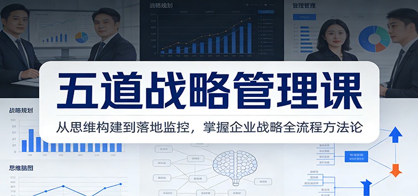 五道战略管理课：从思维构建到落地监控，掌握企业战略全流程方法论-邪修侠 - 演示