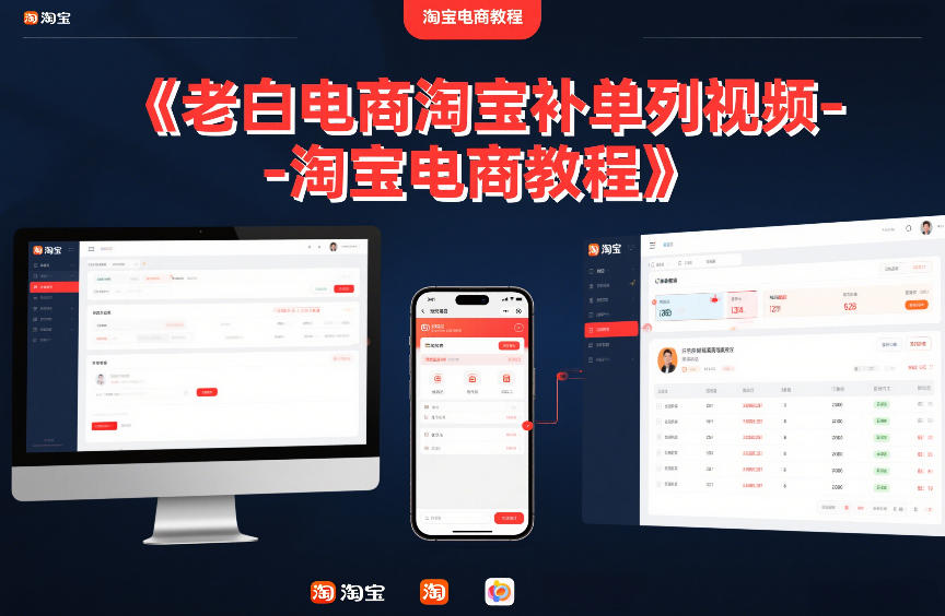 老白电商淘宝补单系列视频-淘宝电商教程-邪修侠 - 演示