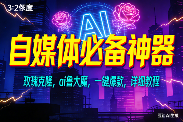 （17136期）玫瑰克隆神器，ai鲁大魔，自媒体必备工具，一键爆款神器，详细教程-网亿资源平台
