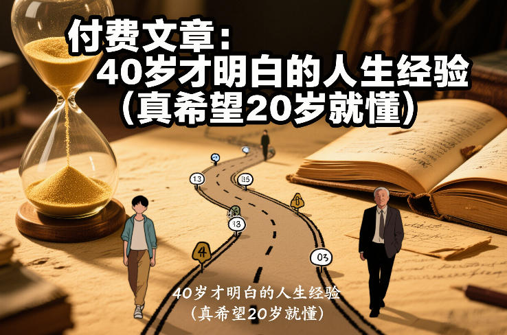 付费文章:40岁才明白的人生经验(真希望20岁就懂)-邪修侠 - 演示