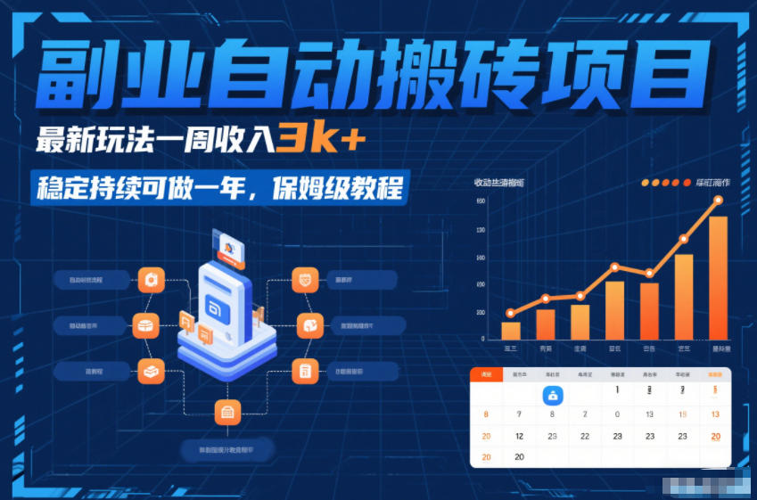 副业自动搬砖项目，最新玩法一周收入3k+，稳定持续可做一年，保姆级教程【揭秘】-邪修侠 - 演示