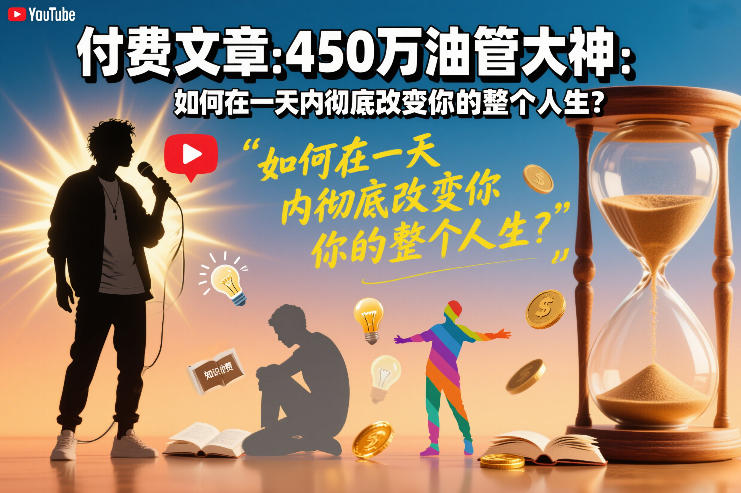 付费文章：450万油管大神：如何在一天内彻底改变你的整个人生？-邪修侠 - 演示