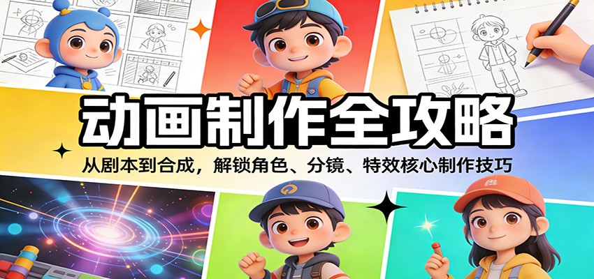 动画制作全攻略：从剧本到合成，解锁角色、分镜、特效核心制作技巧-邪修侠 - 演示