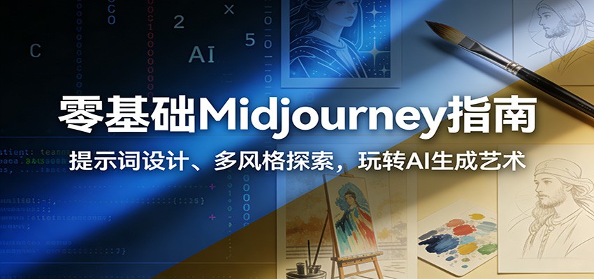 零基础Midjourney指南：提示词设计、多风格探索，玩转AI生成艺术-邪修侠