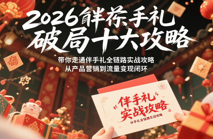 2026伴手礼破局十大攻略，带你走通伴手礼全链路实战攻略，从产品营销到流量变现闭环-邪修侠 - 演示