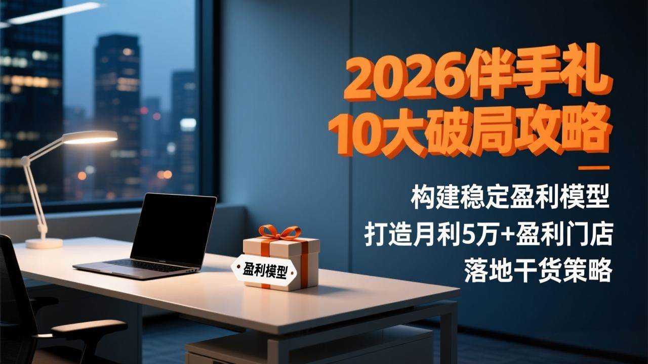 （17191期）2026伴手礼10大破局攻略：构建稳定盈利模型，打造月利5万+盈利门店，落地干货策略-网亿资源平台