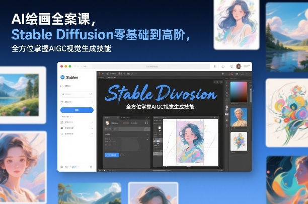 AI绘画全案课，Stable Diffusion零基础到高阶，全方位掌握AIGC视觉生成技能-邪修侠 - 演示