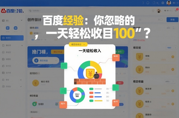 百度经验：你忽略的“搬砖项目”，一天轻松收入100-网亿资源平台