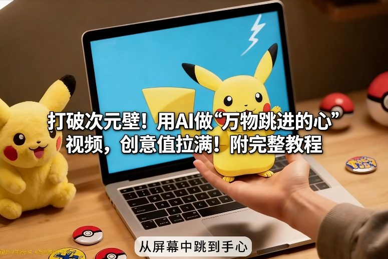 打破次元壁！用AI做【万物跳进手心】视频，创意值拉满！附完整教程-邪修侠 - 演示