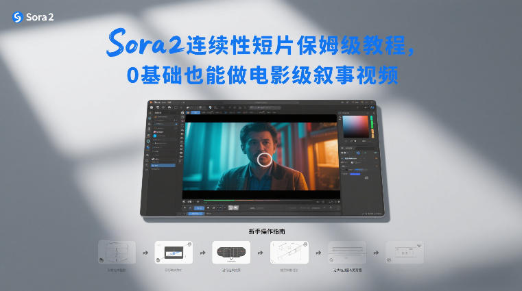 Sora2连续性短片保姆级教程，0基础也能做电影级叙事视频-网亿资源平台