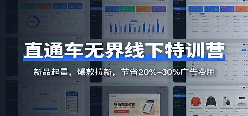 直通车无界线下特训营：新品起量，爆款拉新，节省20%-30%广告费用-网亿资源平台