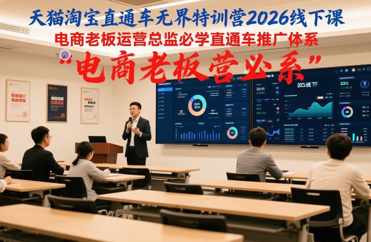 天猫淘宝直通车无界特训营2026线下课，电商老板运营总监必学直通车推广体系-邪修侠 - 演示