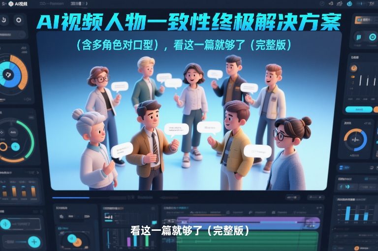 AI视频人物一致性终极解决方案（含多角色对口型），看这一篇就够了（完整版）-网亿资源平台
