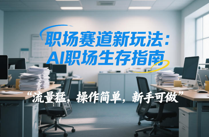 职场赛道新玩法：AI职场生存指南，流量猛，操作简单，新手可做-网亿资源平台