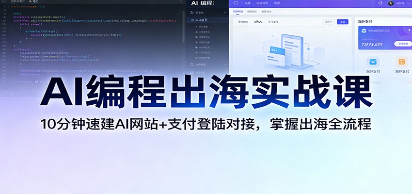 AI编程出海实战课:10分钟速建AI网站+支付登陆对接,掌握出海全流程-邪修侠 - 演示