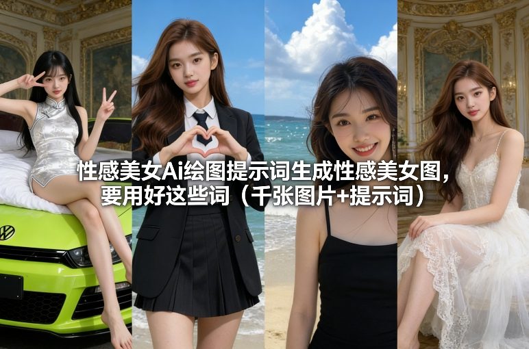 性感美女Ai绘图提示词生成性感美女图，要用好这些词（千张图片+提示词）-网亿资源平台