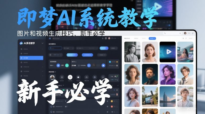 即梦AI系统教学，图片和视频生成技巧，新手必学-邪修侠 - 演示