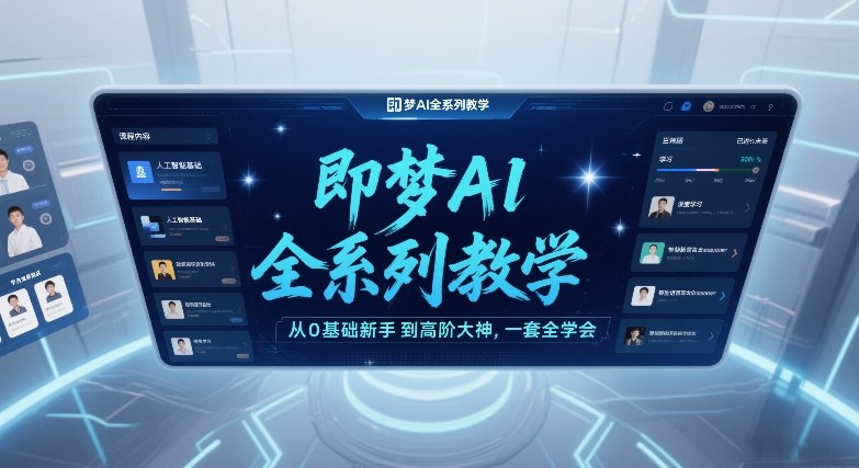 即梦AI全系列教学,从0基础新手到高阶大神,一套全学会 即梦AI全系列教学,从0基础新手到高阶大神,一套全学会