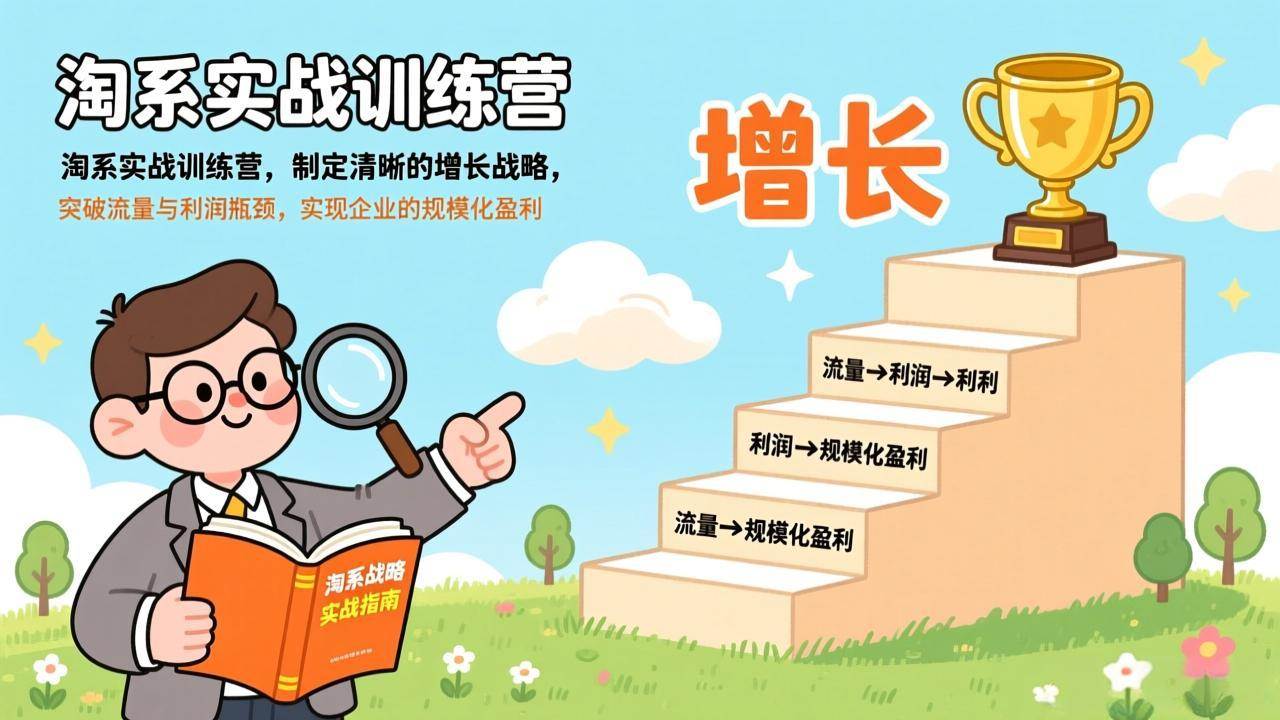 （17278期）淘系实战训练营，制定清晰的增长战略，突破流量与利润瓶颈，实现企业的规模化盈利-网亿资源平台