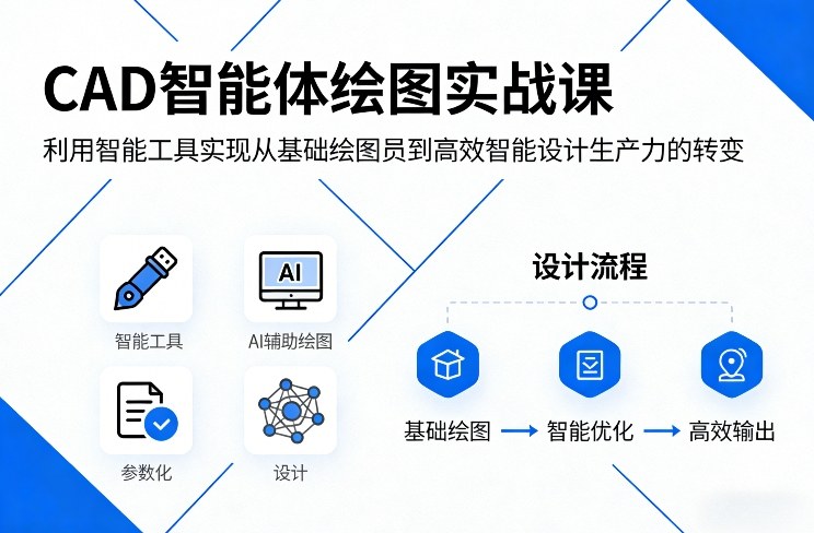 CAD智能体绘图实战课，利用智能工具，实现从基础绘图员到高效智能设计生产力的转变-邪修侠 - 演示