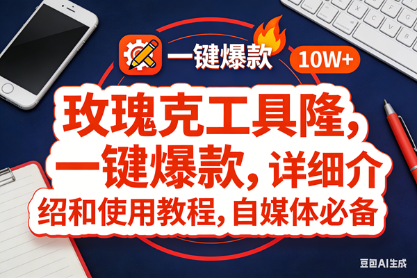 （17352期）玫瑰克隆工具，ai鲁大魔，自媒体必备神器，一键爆款神器，详细教程。-网亿资源平台