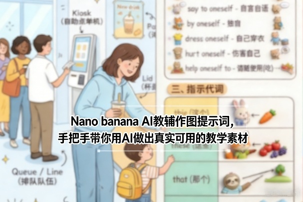 Nano banana AI教辅作图提示词，手把手带你用AI做出真实可用的教学素材-邪修侠 - 演示