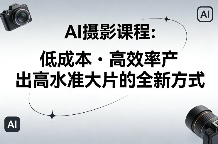 AI摄影课程，低成本高效率产出高水准大片的全新方式-邪修侠 - 演示