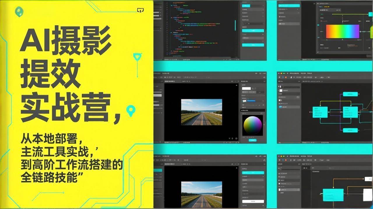 （17393期）AI+摄影提效实战营，从本地部署，主流工具实战，到高阶工作流搭建的全链路技能-网亿资源平台