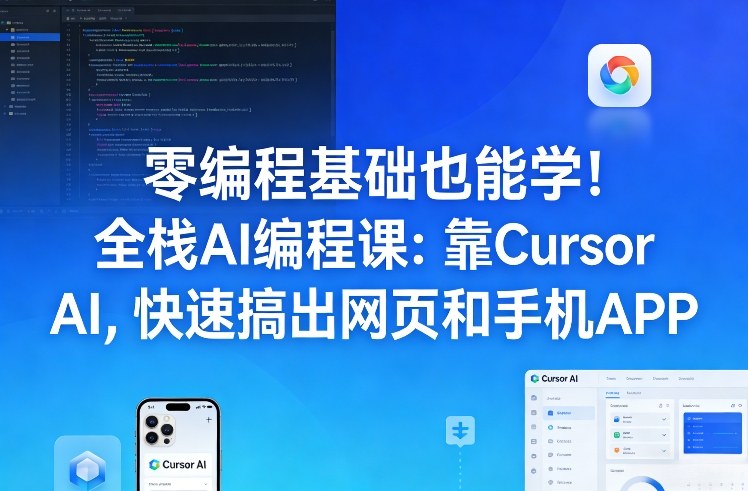 零编程基础也能学！全栈AI编程课：靠Cursor AI，快速搞出网页和手机APP-邪修侠 - 演示