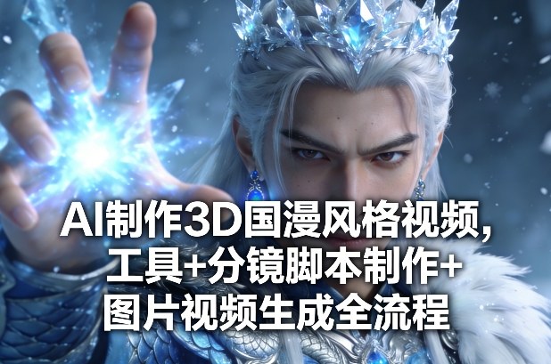 AI制作3D国漫风格视频，工具+分镜脚本制作+图片视频生成全流程-邪修侠 - 演示