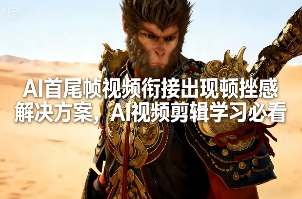 AI首尾帧视频衔接出现顿挫感解决方案，AI视频剪辑学习必看-邪修侠 - 演示