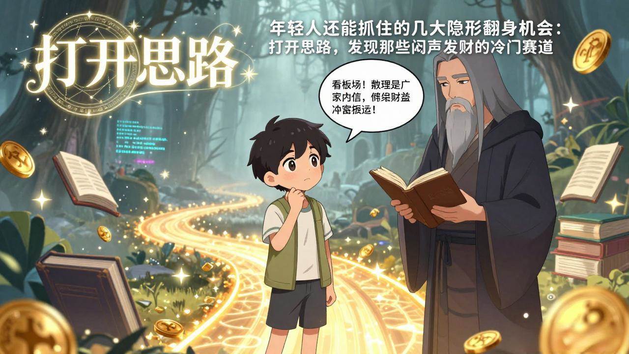 （17471期）付费文1+2：年轻人还能抓住的几大隐形翻身机会：打开思路，发现那些闷声发财的冷门赛道-网亿资源平台