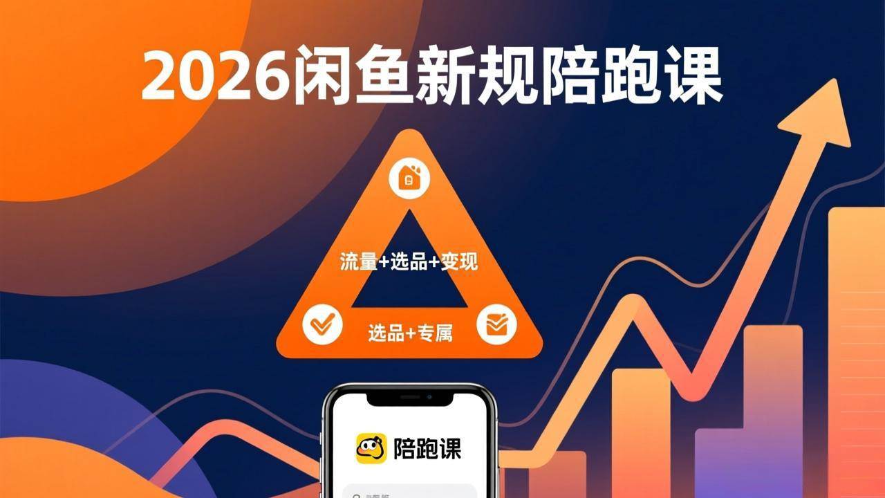 （17483期）2026闲鱼高阶陪跑课全新上线，带你吃透新规玩转选品流量，从零搭建稳定变现盈利体系-网亿资源平台