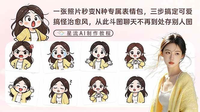 （17482期）一张照片秒变N种专属表情包，三步搞定可爱搞怪治愈风，从此斗图聊天不再到处存别人图-网亿资源平台