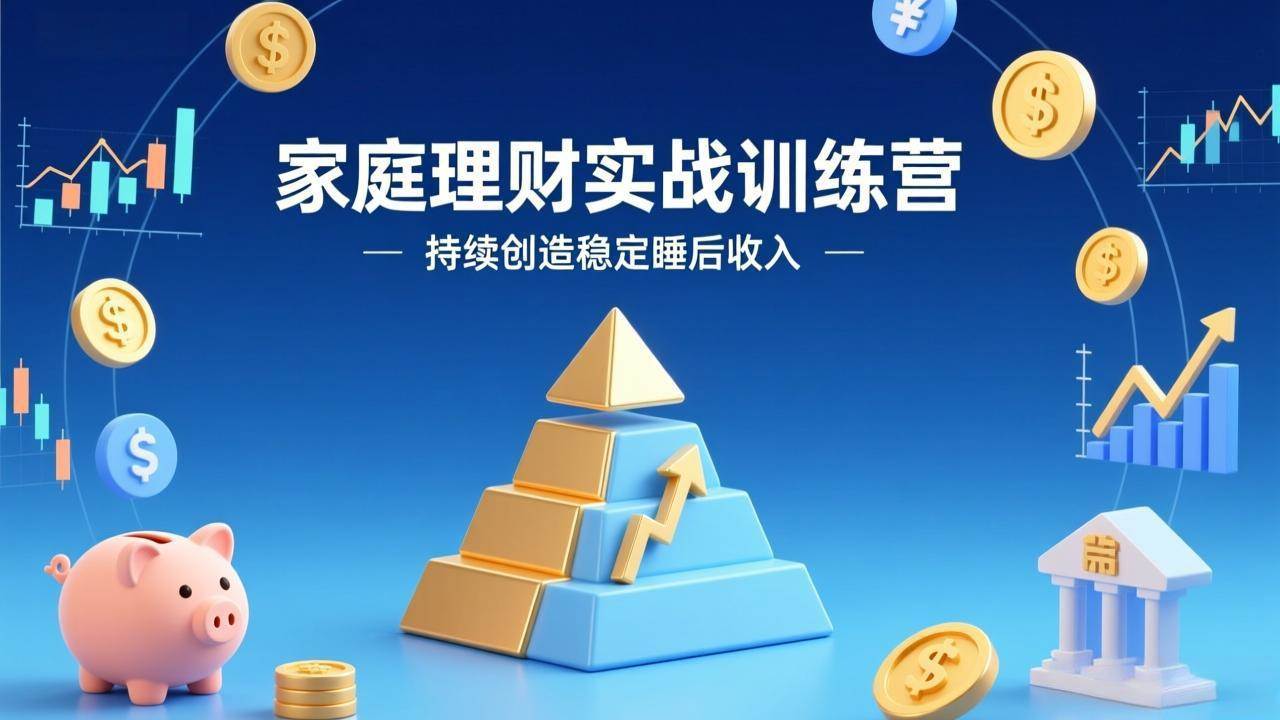 （17486期）家庭理财实战训练营：从0到1建体系，三阶进阶层层递进，助你持续创造稳定睡后收入-网亿资源平台
