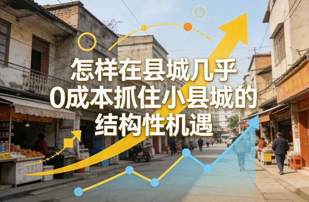 付费文章：怎样在县城几乎0成本抓住小县城的结构性机遇-邪修侠 - 演示