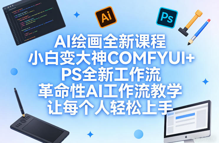 AI绘画全新课程，小白变大神COMFYUI+PS全新工作流，革命性AI工作流教学，让每个人轻松上手-邪修侠 - 演示