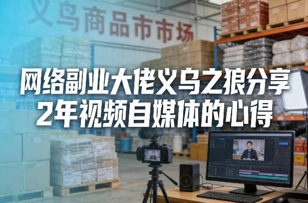 网络副业大佬义乌之狼分享2年视频自媒体的心得【文档】-网亿资源平台