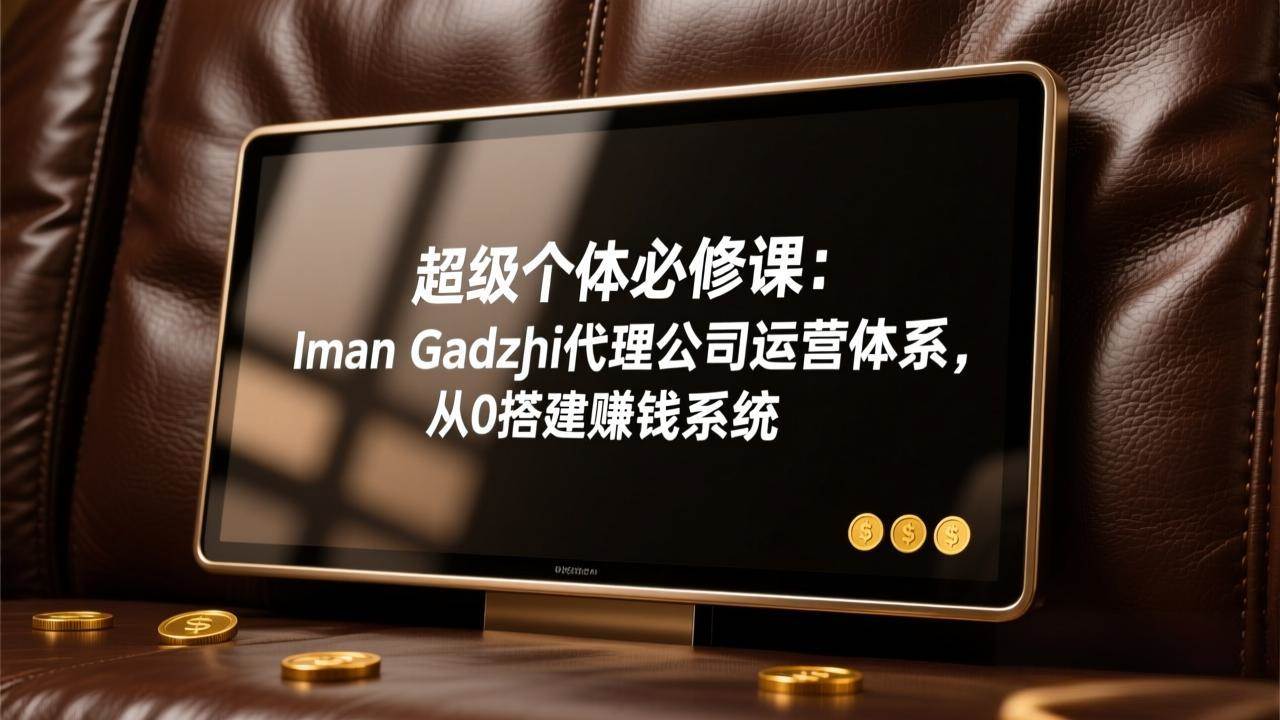 （17525期）超级个体必修课：Iman Gadzhi代理公司运营体系，从0搭建赚钱系统-网亿资源平台