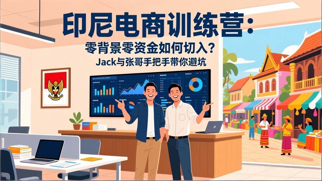 （17533期）印尼电商训练营：零背景零资金如何切入？Jack与张哥手把手带你避坑-网亿资源平台