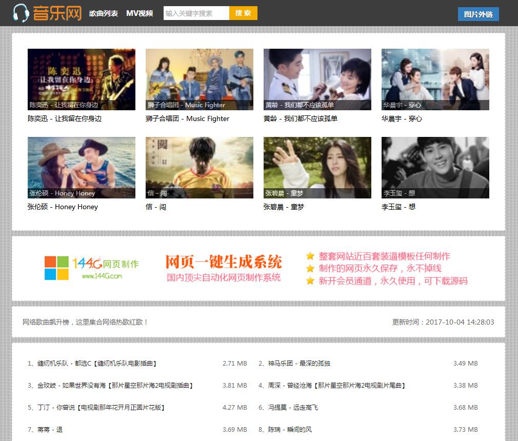 一款不错的自动采集音乐网源码-网亿资源平台